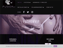 Tablet Screenshot of fusionvip.com